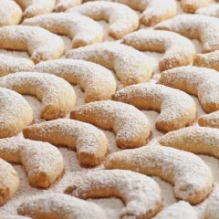 Cách làm Vanilla Croissant Cookies