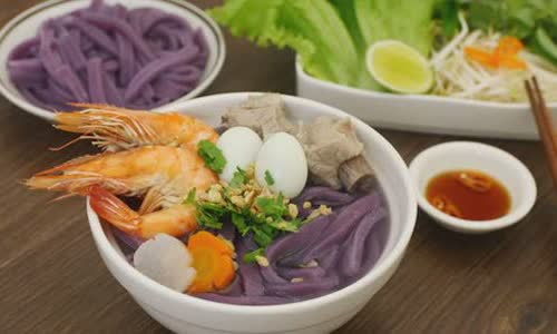 Cách Làm Bánh Canh Khoai Lang Tím