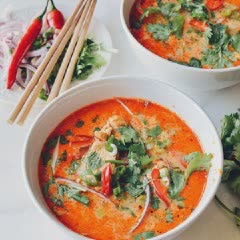 Cách nấu Bún Cà Ri gà và nước cốt dừa, siêu thơm ngon