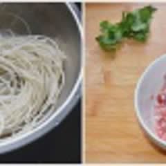 Cách làm bún gạo thịt bằm sa tế