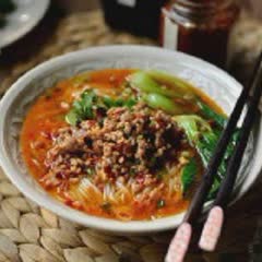 Cách làm bún gạo thịt bằm sa tế