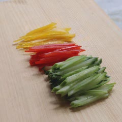 Cách làm Bún gạo trộn súp đậu nành Hàn Quốc