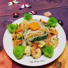 Cách làm Bún Gạo Xào Hải Sản dai mềm sựt sựt rất hấp dẫn