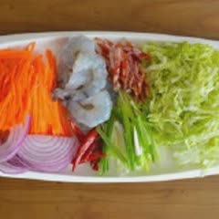Cách làm Bún Xào Singapore hải sản, cho bữa sáng gia đình