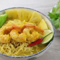 Cách nấu Mì cà ri tôm chua cay