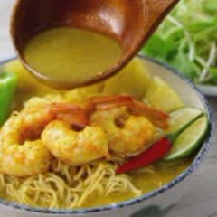 Cách nấu Mì cà ri tôm chua cay