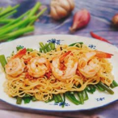 Cách làm Mì gói trộn rau muống chua ngọt