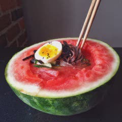 Cách làm mì soba dưa hấu