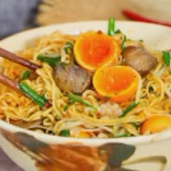 Cách Làm Mì Trộn Lòng Gà Trứng Non Topping Đầy Ụ Ăn Là Ghiền