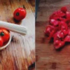 Cách làm mì trứng cà chua mướp