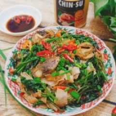 Cách làm Phở Xào Rau Lang kèm sò lông ngon, hấp dẫn tại nhà