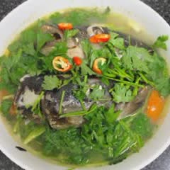 Cách làm Canh đầu cá bớp nấu ngót