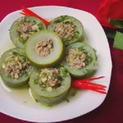 Cách làm canh bầu nhồi thịt