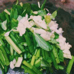Cách làm canh bồng khoai tôm khô