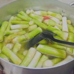 Cách làm canh bồng khoai tôm khô