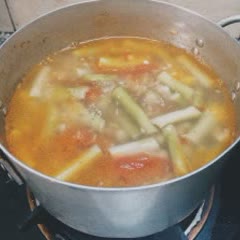 Cách làm canh bồng khoai tôm khô