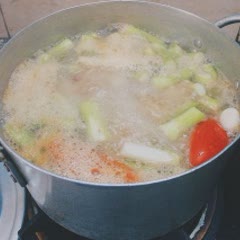 Cách làm canh bồng khoai tôm khô