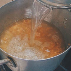Cách làm canh bồng khoai tôm khô