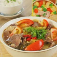 Cách nấu canh cải chua thịt bò đơn giản, dậy vị