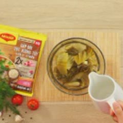 Cách nấu canh cải chua thịt bò đơn giản, dậy vị