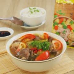 Cách nấu canh cải chua thịt bò đơn giản, dậy vị