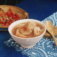 Cách nấu canh củ sen da heo