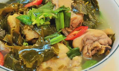 Cách làm canh gà lá giang chua béo