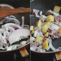 Cách làm Canh Khoai Tây Nấu Sườn và thịt bò thơm ngon