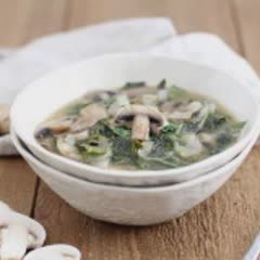 Cách làm canh miso nấm cải rổ