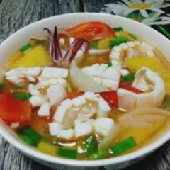 Cách làm canh mực nấu chua