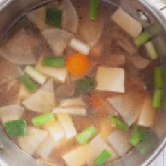 Cách làm Canh rau củ kiểu Nhật