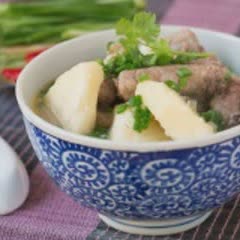 Cách làm canh sa kê sườn non