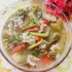 Cách làm canh sườn sụn nấu dưa chua