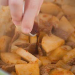 Cách làm thịt bò củ cải nấu cay