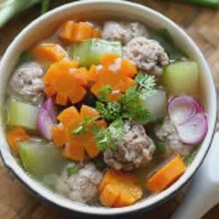 Cách Làm Canh Thịt Viên Ngọt Mát Cùng Bữa Cơm