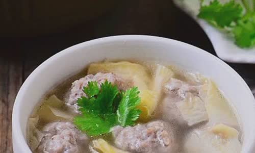 Cách làm canh thịt viên nấu tàu hũ ky