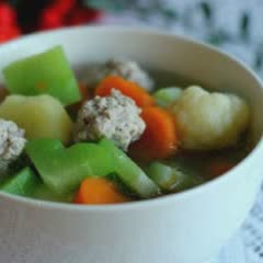 Cách làm Canh Thịt Viên Rau Củ ngọt mát, giải nhiệt cơ thể