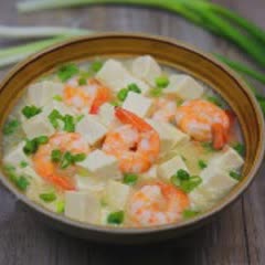 Cách làm canh tôm nấu đậu hũ