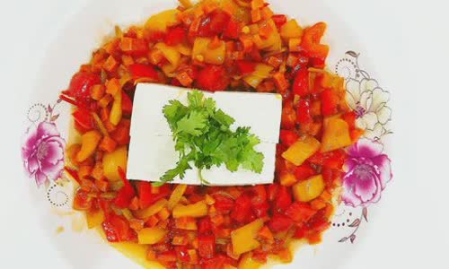 Cách làm Đậu hũ non sốt ớt chuông