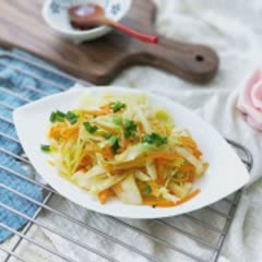 Cách làm cà rốt chiên bắp cải