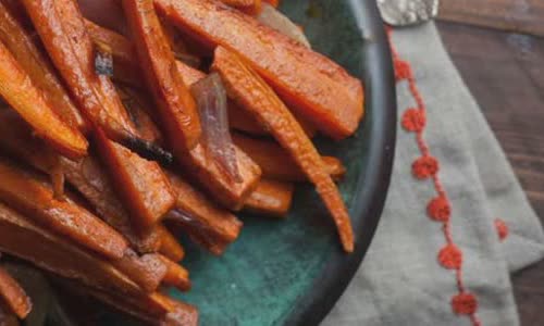 Cách làm Cà rốt nướng bột quế