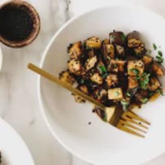 Cách làm Cà tím nướng tỏi mè