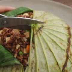 Cách Làm Cơm Gạo Lứt Thập Cẩm Gói Lá Sen Bổ Dưỡng