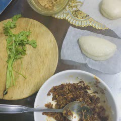 Cách làm Gua Bao chay- Bánh bao kẹp Đài Loan nhân nấm sốt BBQ