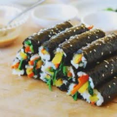Cách làm Kimbap mini