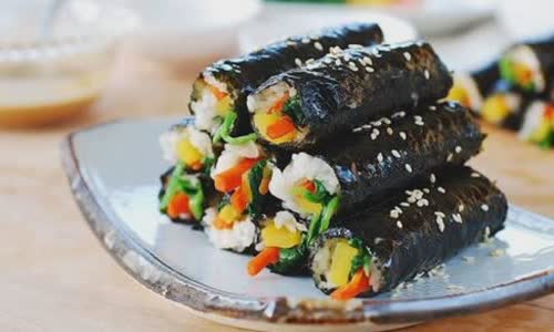 Cách làm Kimbap mini