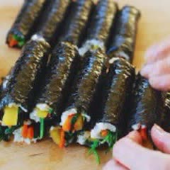 Cách làm Kimbap mini