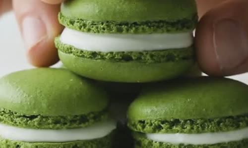 Cách làm Macaron Matcha 