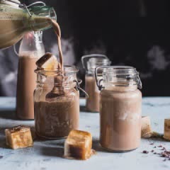 Cách làm Sữa hạnh nhân chocolate