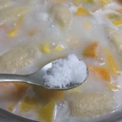 Cách làm Bí đỏ hầm dừa béo ngậy